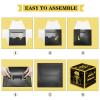 Eiurteao 3pcs 16th Birthday Decorations Boxes for Girls Boys, Black Gold Happy 16 Birthday Balloons Boxes Party Supplies, Sweet 16th Year Old Bday Theme Cardboard Box view 3