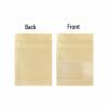 100 Pcs Clear Window Airtight Brown Kraft Paper Seed Coin Envelopes Bags samples Bags Small business Reclosable Seal Zipper Resealable Heat Seal Pouch Coffee Packaging 2.75x3.5inch view 2