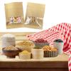 100 Pcs Clear Window Airtight Brown Kraft Paper Seed Coin Envelopes Bags samples Bags Small business Reclosable Seal Zipper Resealable Heat Seal Pouch Coffee Packaging 2.75x3.5inch view 4