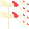 IMIKEYA 10pcs Mother's Day Cake Topper Acrylic Cupcake Insert Decorations Festive for Cakes Desserts and Cookies for Mother's Day Celebrations view 1