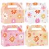12 Pcs Daisy Flower Treat Boxes Party Supplies Hippie Daisy Flower Summer Party Favors Goodie Gift Boxes for Girls Birthday Baby Shower Wedding Party Decorations Retro Hippie Boho Treat Candy Box Home view 1