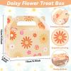 12 Pcs Daisy Flower Treat Boxes Party Supplies Hippie Daisy Flower Summer Party Favors Goodie Gift Boxes for Girls Birthday Baby Shower Wedding Party Decorations Retro Hippie Boho Treat Candy Box Home view 3