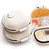 [2 Pack] Zannaki Pill Case Portable Small Weekly Travel Pill Organizer, Cute Moisture Proof Pill Box Holder for Purse, Daily Mini Pocket Pharmacy Medicine Container for Vitamin, Fish Oil, Supplement view 1