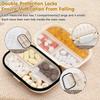 [2 Pack] Zannaki Pill Case Portable Small Weekly Travel Pill Organizer, Cute Moisture Proof Pill Box Holder for Purse, Daily Mini Pocket Pharmacy Medicine Container for Vitamin, Fish Oil, Supplement view 4