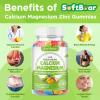 softbear Calcium Magnesium Zinc Gummies for Women, Calcium Magnesium Supplement with Vitamin D3 for Bone Strength, Vegan, Sugar-Free, Mixed Fruit Flavor 60 Count view 4