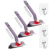 3Pcs Upgrade Multi-Function Rotating Crevice Cleaning Brush,4 in 1 Hard Bristle Crevice Grout/Gap Cleaning Brush, Household Cleaning Tool for Bathroom Kitchen Shower Tile Floors Corner (Purple) view 1