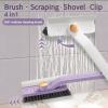 3Pcs Upgrade Multi-Function Rotating Crevice Cleaning Brush,4 in 1 Hard Bristle Crevice Grout/Gap Cleaning Brush, Household Cleaning Tool for Bathroom Kitchen Shower Tile Floors Corner (Purple) view 3
