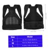 KICHOUSE Posture Back Brace Support for Men and Women Adjustable Breathable Design for Hunchback and Comfortable Wear Black view 4