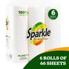 66 Sheets Super Absorbent Paper Towels (6 Rolls) - Versatile, Durable & Ultra-Strong for Multipurpose Cleaning, Perfect for Home, office & Party Occasions view 2