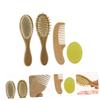Ipetboom 4pcs Hair Brush Comb Natural Wooden Hair Comb for Boy Girl Bath Care Kit Safe Healthy view 3
