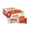 think! Protein Bars, High Protein Snacks, Gluten Free, High Fiber, Peanut Butter Chocolate Chunk, 10 Count view 1