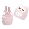 WEITOLNB Nail Clipper Kit 4 PCS Baby Manicure Set Safe Nail Care Tools Nail Clippers Newborn Nail Cutter Professional Manicure Kit for Newborns Home Use, Pink view 1
