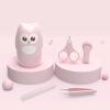 WEITOLNB Nail Clipper Kit 4 PCS Baby Manicure Set Safe Nail Care Tools Nail Clippers Newborn Nail Cutter Professional Manicure Kit for Newborns Home Use, Pink view 3