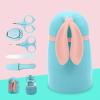 WEITOLNB Nail Clipper Kit 5Pcs Infant Nail Clippers Care Set Newborn Baby Healthcare Kits with Rabbit Storage Box Care Tools for Baby Home Use view 3