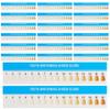 AUEAR, 20 Pack Teeth Shade Guide Whitening Chart Tooth Color Cards White view 1