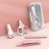 WEITOLNB Nail Clipper Kit 4PCS Children Manicure Kit Baby Nail Care Tool Kid Safe Portable Nail Clipper Trimmer Tweezer with Box for Safety Trim Nails Home Use view 4