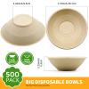 50 Pack 24oz Disposable Bowls, Eco-Friendly Disposable Bagasse Bowl, Duty Biodegradable Bowls Made Of Sugarcane, Heavy Duty Compostable Bowls Party Serving Bowls for Salad, Dessert (50-Covered24oz) view 2