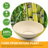 50 Pack 24oz Disposable Bowls, Eco-Friendly Disposable Bagasse Bowl, Duty Biodegradable Bowls Made Of Sugarcane, Heavy Duty Compostable Bowls Party Serving Bowls for Salad, Dessert (50-Covered24oz) view 3