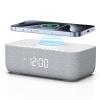 REACHER 15W Fast Wireless Charging Alarm Clock with White Noise Machine  20 High-Fidelity Sleep Sounds  Gradual Wake & Unlimited Snooze  0100% Dimmable Digital Clock for Bedroom & Office view 1