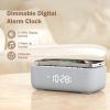 REACHER 15W Fast Wireless Charging Alarm Clock with White Noise Machine  20 High-Fidelity Sleep Sounds  Gradual Wake & Unlimited Snooze  0100% Dimmable Digital Clock for Bedroom & Office view 4