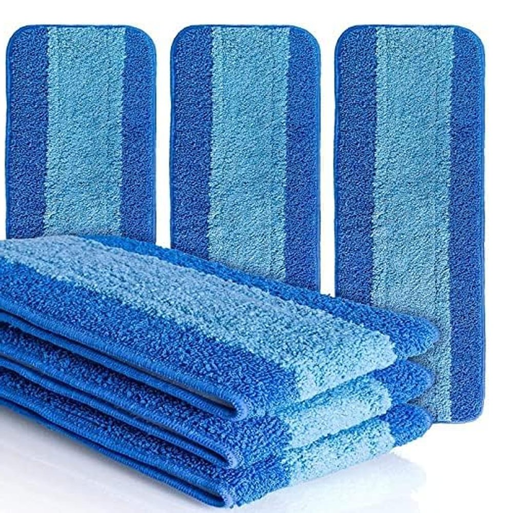 6 Pack Microfiber Mop Pads for Hardwood Floor for MopWashable Microfiber Mop Pads Refills Replacement Mop Heads for Floor Cleaning