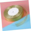 Gogogmee 10 Meter Christmas Ribbon in Gold Satin Grosgrain for DIY Projects Wrapping and Embellishments view 4