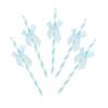 BIUDECO 30pcs Bow Cake Topper Paper Straws Creative Bowknot Birthday Decorations for Party Supplies view 1