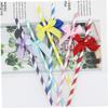 BIUDECO 30pcs Bow Cake Topper Paper Straws Creative Bowknot Birthday Decorations for Party Supplies view 4