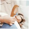 Ipetboom 2pcs Wooden Scalp Massage Comb and Brush Set Brush Boys and Girls Natural Wood Bath Cleaning Supplies for Gentle Detangling and Scalp Care view 3