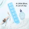 AUVON Weekly Pill Organizer with Effortless Opening Design, Arthritis Friendly Pill Box, BPA-Free Pill Organizer 7 Day, Cute & Portable Pill Case for Vitamins, Supplements and Medications view 2