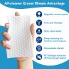 110 PCS Upgrade Convex Point Magic Sponge Eraser Sheets,Disposable Portable Magic Cleaning Eraser Thin Wipes for Kitchenware Bathroom Shoe Sink Car Interiors Hard-to-Reach Places view 2