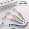 Avistar Dental Hygiene Essentials Pack - 208 Medium-Soft Bulk Toothbrushes with Cover Caps & 450 Travel Floss Picks - 4 Colors - Individually Wrapped Convenient Oral Hygiene Kit view 4