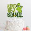 Kind Of A Big Dill Cake Topper - Cartoon Cucumber Birthday Cake Topper - Funny Fruit Cucumber Bday Party Decorations - Pickle Food Lover Birthday Cake Decor view 2
