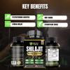 90 Shilajit Capsules for Men & Women 22000mg with 50% shilajit Fulvic acid organic Himalayan Natural Shilajit for Men Pure Shilajit Extract 85+Trace Mineral Supplements for Women Energy Boost-USA Made view 3
