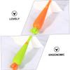 Ipetboom 6pcs Boys and Girls Toothbrush Soft Bristles Cartoon Carrot and Radish Design Ergonomic Brush for Gentle Cleaning for Boy Oral Care view 4
