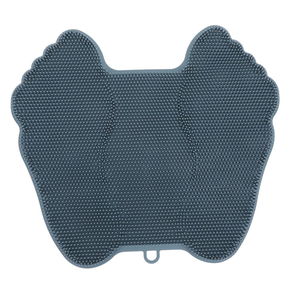 Ipetboom 1pc Silicone Foot Scrubber and Back Massage Pad Ergonomic Foot Cleaning Cushion for and Relaxation for Shower and Self-Care