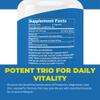 Life Strength Magnesium Potassium Supplements + Zinc 90 Capsules for Vascular Health  High Absorption Vegan, Natural ingredients Supplement for Leg Cramps and Sleep view 2