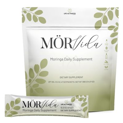 Mrvida Daily Supplement - Moringa Oleifera from The Himalayas - High in Vitamin C, Calcium & Protein -Rich in Minerals, Protein & More - 30 Sachets