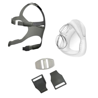F & P Simplus Full Face Bundle, Small Headgear, Small Cushion, Headgear Clips
