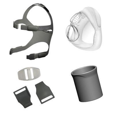 F & P Simplus Full Face Bundle, Medium/Large Headgear, Medium Cushion, Swivel and Headgear Clips
