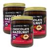 Wilderness Poets, Organic Chocolate Hazelnut Butter - 8 Ounce (Pack of 3) - No Palm Oil - Simple Ingredients - 70% Hazelnuts, 30% Dark Chocolate Sweetened with Organic Coconut Sugar - Glass Jars view 1