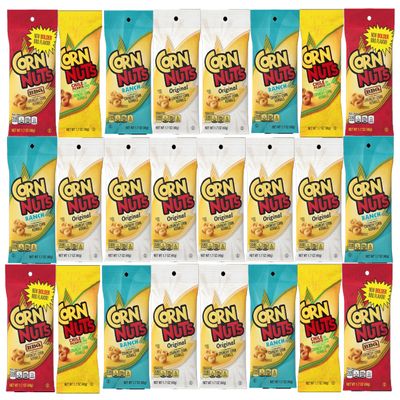 Corn Nuts Crunchy Corn Kernels Assortment - Bulk Variety Pack 24 Pack
