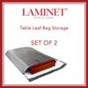 LAMINET Premium Heavy Duty Table Leaf Storage Bag Water, Scratch Resistant. Extra Thick Waterproof Exterior Flannel Backing. Store Your Table Leaves Safely. Holds Leaves up to 20" Wide. 2 Pack view 2