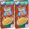 French Toast Crunch Breakfast Cereal, Syrup and Cinnamon Taste, Family Size, 17.4 oz (Pack of 2) view 1