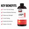 Force Factor L Carnitine Supplement, Liquid L-Carnitine 3000 mg to Help Turn Fat Into Energy, Support Muscle Recovery, and Boost Cellular Energy, Maximum Strength, Non-GMO, Orange Flavor, 16 Oz. view 2