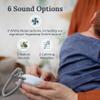Yogasleep Hushh 2 Portable Sound Machine for Baby & Kids, New Reinforced Clip, Backlit Buttons, Night Light, 6 Soothing Natural Sounds, Easy to Use Timer, Volume Control, Toddler Lock, Noise Canceling view 3