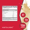 Ketologic Grass Fed Collagen Hydrolysate Powder (Vanilla) (1 LB) - 37 Servings, 11 G Collagen Per Serving, 10 G Protein Per Serving - Grass-fed Collagen Peptides view 2