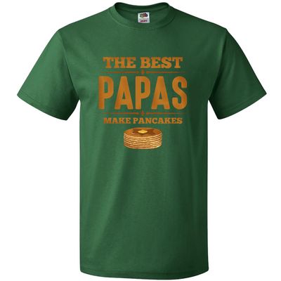 inktastic Best Papas Make Pancakes Men's T-Shirt Medium Green 27ec5