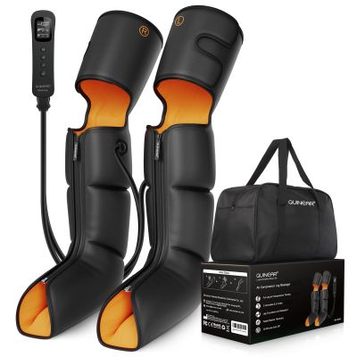 QUINEAR Leg Massager with Compression, 3-in-1 Foot Calf & Thigh Massager and Compression Therapy with Timer, Leg Massage Boots for Athletes