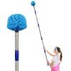 Cobweb Duster with Extension Pole, 8 FT Stiff Bristles Duster Head with Adjustable Stainless Steel Handle, Lightweight High Ceiling Brush Cleaner for Outdoor Indoor view 1